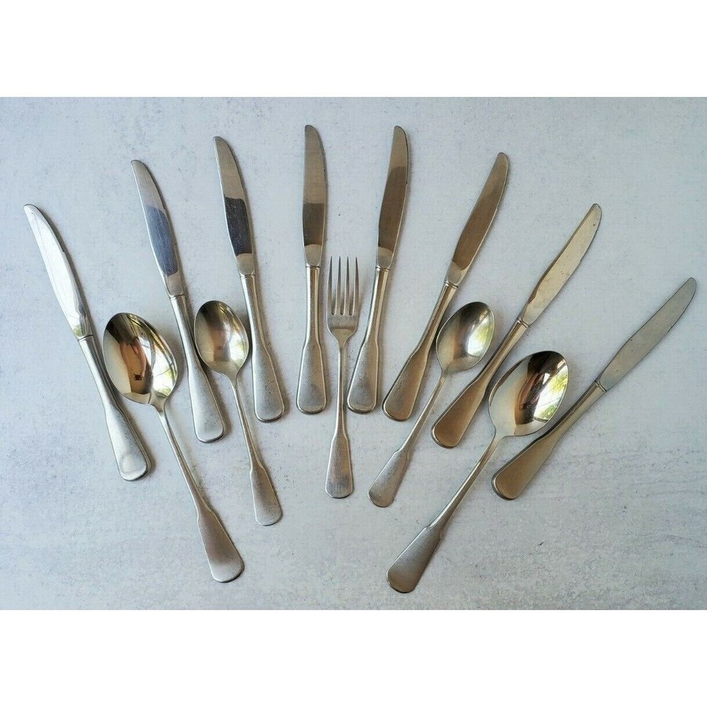 Minute Man / Colonial Boston Satin Stainless Flatware ONEIDA 13pc Spoons Knives+